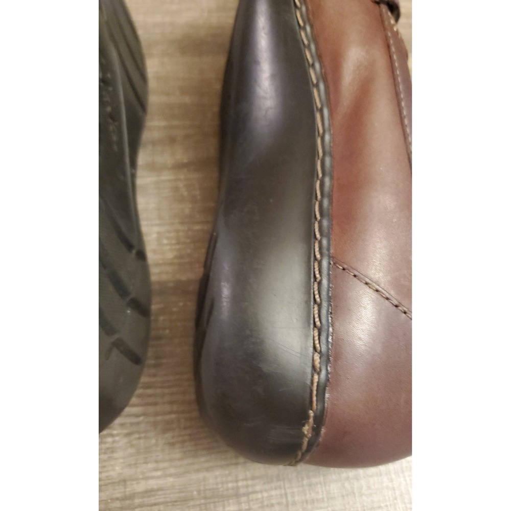 Clarks Women's Brown Leather Loafers - Picture 6 of 11